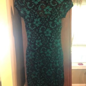 Little black (and green) dress